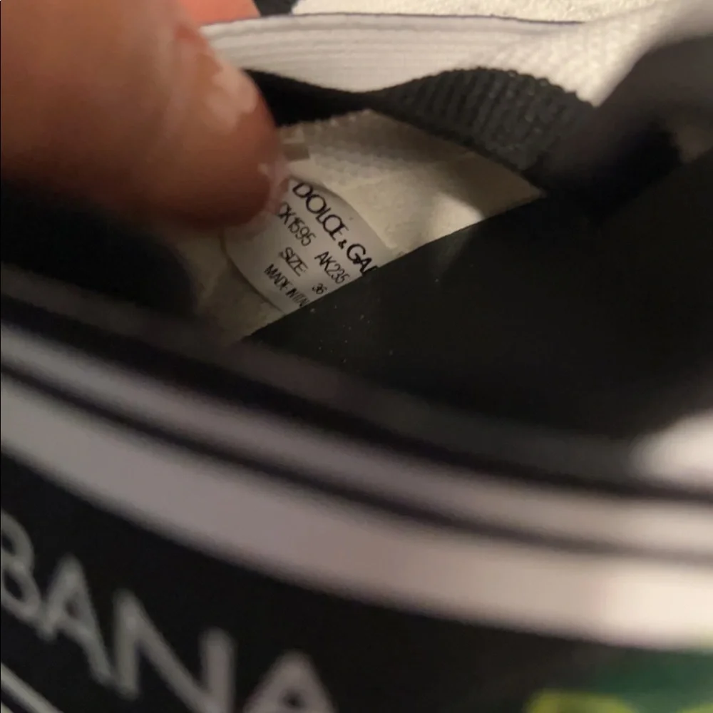 Dolce And Gabbana Neon Logo Sneaker Size 36 - Picture 4 of 4